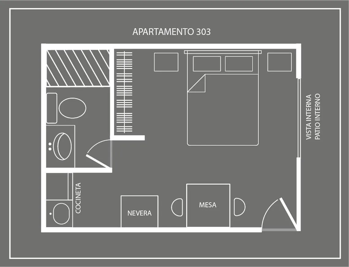 Apartament Be Together Coworking & Coliving 303 Medellín 0*,  Kolumbia
